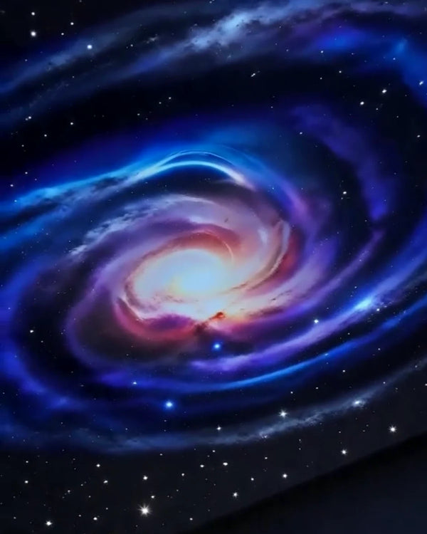 Prawdziwy kadr projekcji galaktyki z projektora Kosmora Galaxy